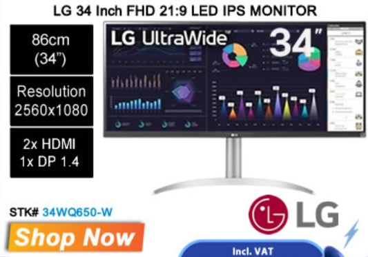 LG ultra wide 34 inch